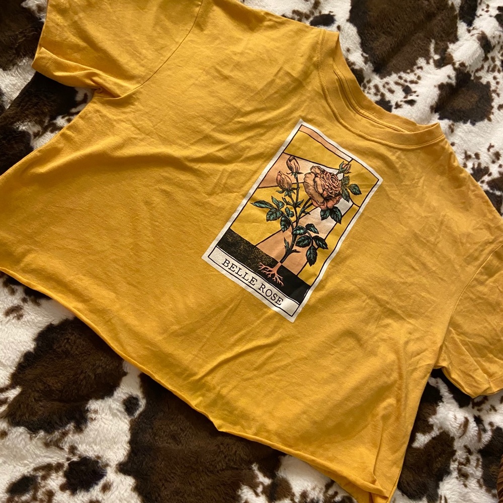 Yellow graphic Tshirt